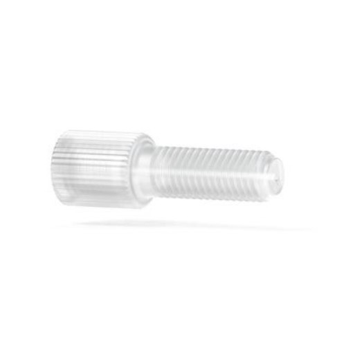 Upchurch Scientific English Threaded Adapter, Long, 1/4-28 Flat-Bottom Female to 1/4-28 Flat-Bottom Male Thread, PTFE, Single - P-693 - Click Image to Close